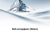 Веб-интерфейс (Webui)